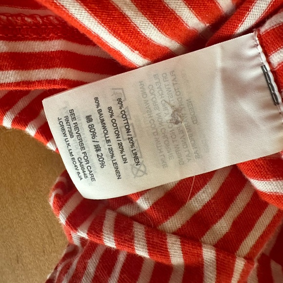 J. Crew striped tee T-shirt women’s size small red and white - Picture 4 of 4